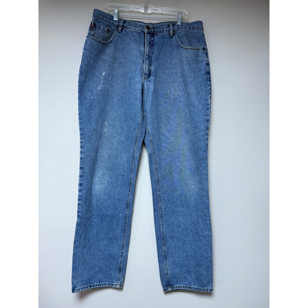 Bugle Boy Jeans Mens 38W 34IN‎ Straight Leg Light Wash Denim Pants